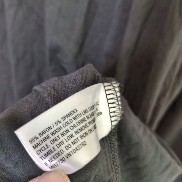 NEW Ava & Viv Women 3X Mock Loose Neck Long Sleeve Black Plus - Picture 4 of 6